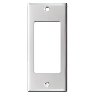 2‘‘ Narrow GFI Decora Rocker Wallplate – Brushed Aluminum