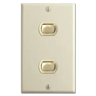 2 Switch Low Voltage Despard Wall Plate Set – Ivory