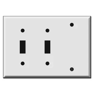 2-Toggle 1-Blank Switch Plate