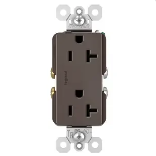 20A Decor Outlet Spec Grade Tamper-Resistant Legrand Dark Bronze