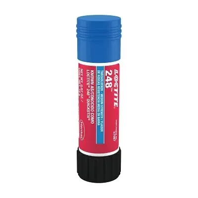 248 Medium-Strength Threadlocker Solid Stick, 19 g, 1/4 in to 3/4 in dia, Blue