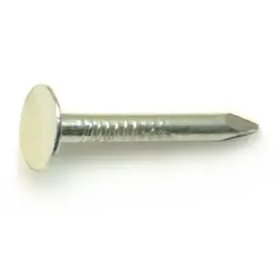 2d 1″ Zinc Plated Steel Roofing Flat Head Nails