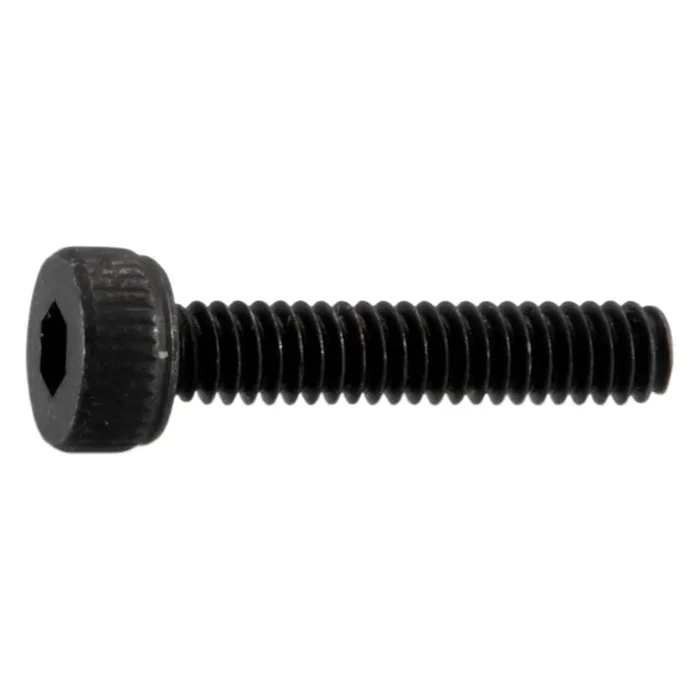 2mm-0.4 x 10mm Black Oxide Class 12.9 Steel Coarse Thread Knurled Head Hex Socket Cap Screws