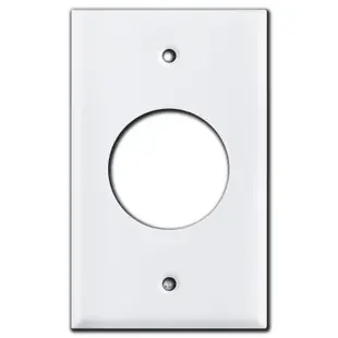 3 & 4 Wire Power Outlet Wall Plate, 1.73‘‘ 30A TL Receptacles – White