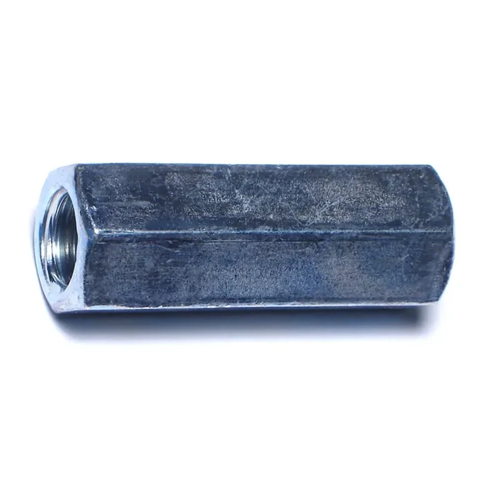 3/4″-10 x 1″ x 2-1/4″ Zinc Plated Steel Coarse Thread Rod Coupling Nuts
