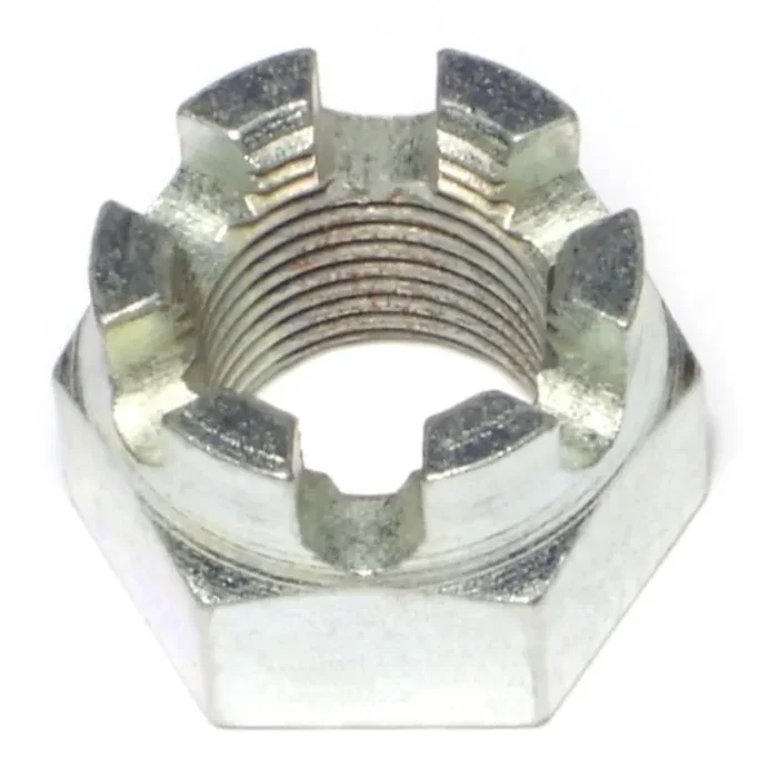 3/4″-16 Zinc Plated Steel Fine Thread Castle Hex Nuts