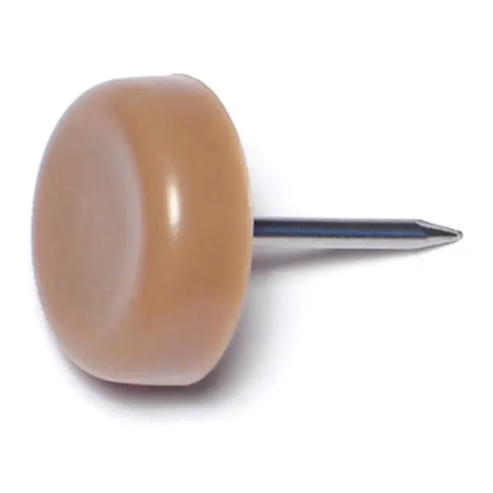 3/4″ Beige Plastic Pan Head Tack Glides