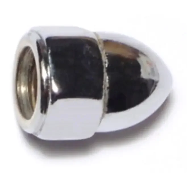 3/8″-16 Chrome Plated Grade 2 / A307 Steel Coarse Thread Acorn Cap Nuts