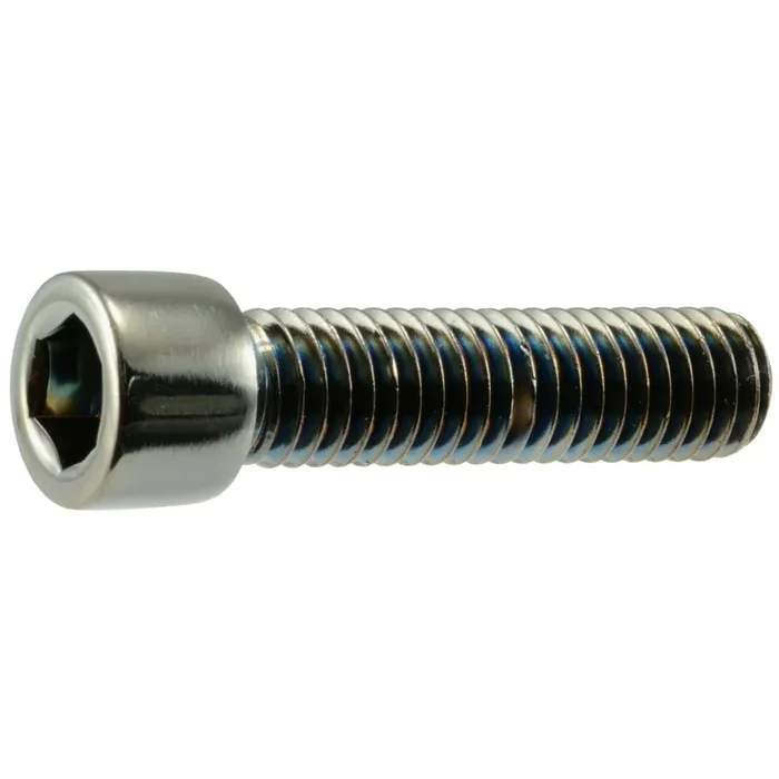 3/8″-16 x 1-1/2″ Black Chrome Plated Steel Coarse Thread Smooth Socket Cap Screws