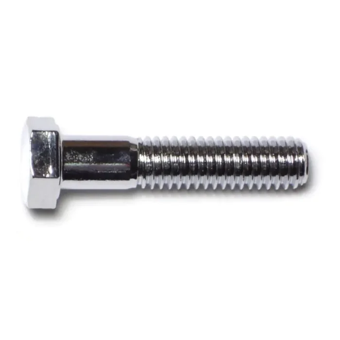 3/8″-16 x 1-3/4″ Chrome Plated Grade 5 Steel Coarse Thread Hex Cap Screws