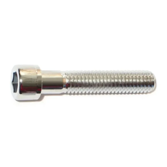 3/8″-16 x 2″ Chrome Plated Grade 8 Steel Coarse Thread Knurled Socket Cap Screws