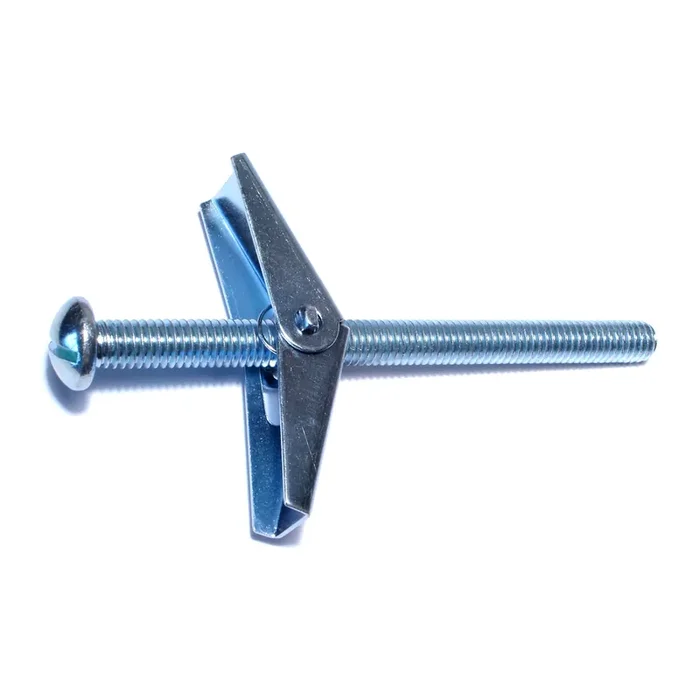 3/8″-16 x 5″ Zinc Plated Steel Round Head Toggle Bolts
