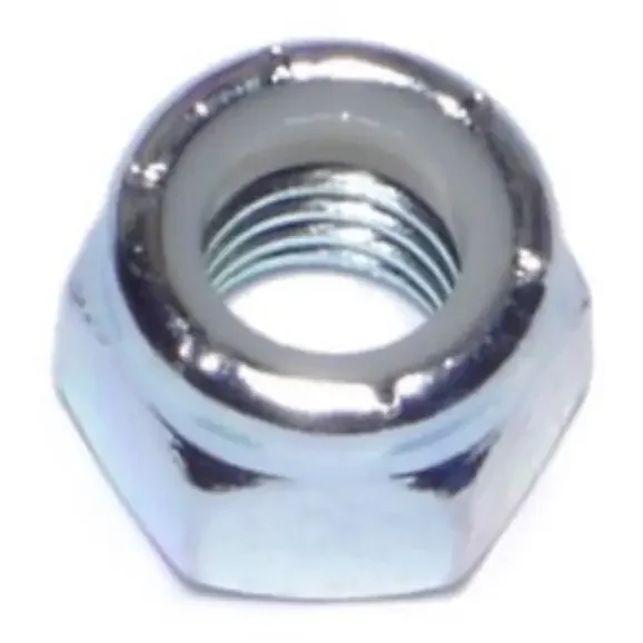 3/8″-16 Zinc Plated Grade 2 Steel Coarse Thread Nylon Insert Lock Nuts