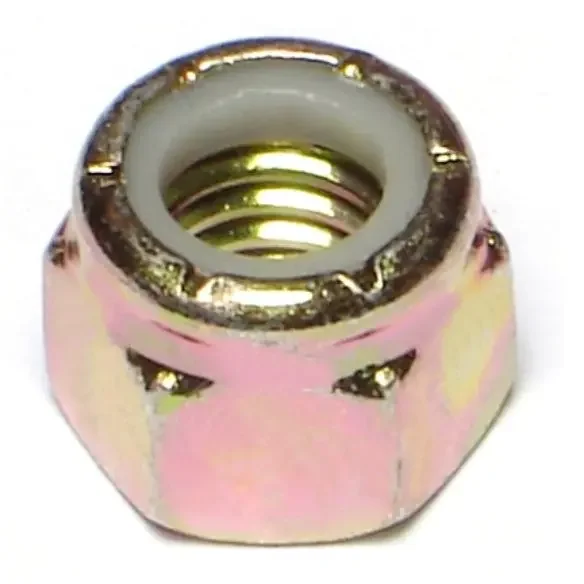 3/8″-16 Zinc Plated Grade 8 Steel Coarse Thread Nylon Insert Lock Nuts