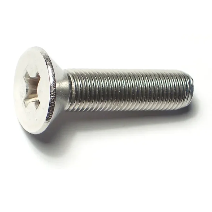 3/8″-24 x 1-1/2″ 18-8 Stainless Steel Fine Thread Phillips Flat Head Machine Screws