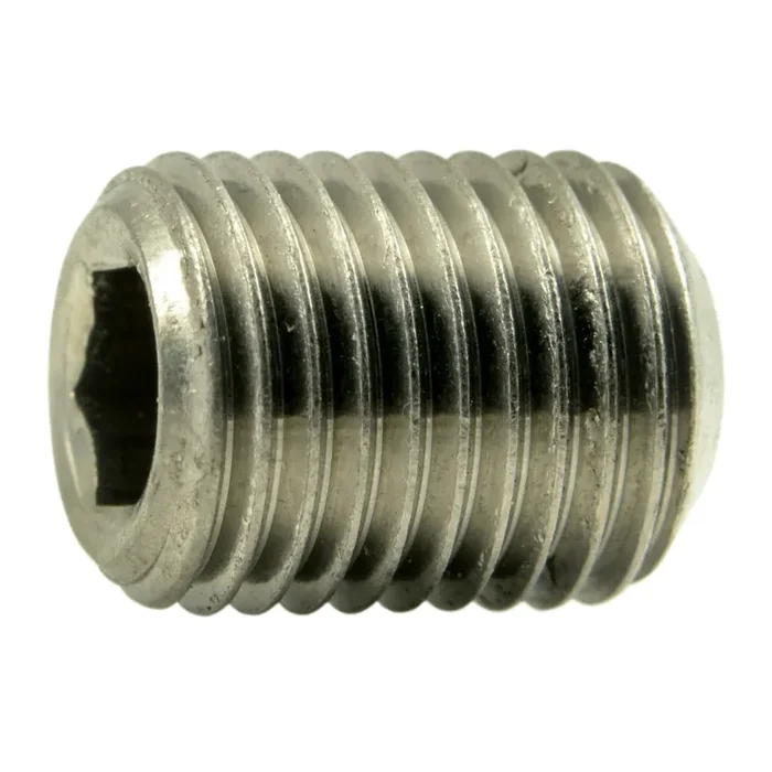 3/8″-24 x 1/2″ 18-8 Stainless Steel Fine Thread Hex Socket Headless Set Screws