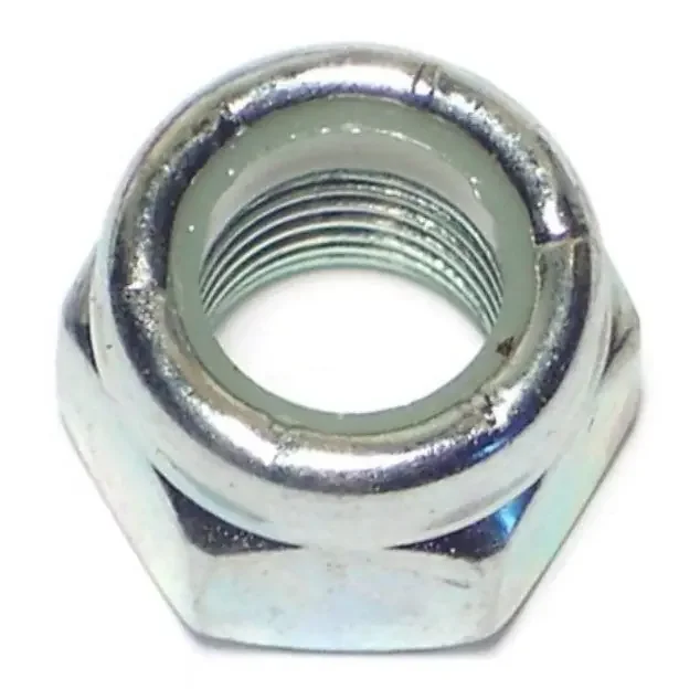 3/8″-24 Zinc Plated Grade 2 Steel Fine Thread Nylon Insert Lock Nuts