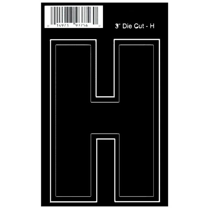 3″ – H Black Die Cut Letters