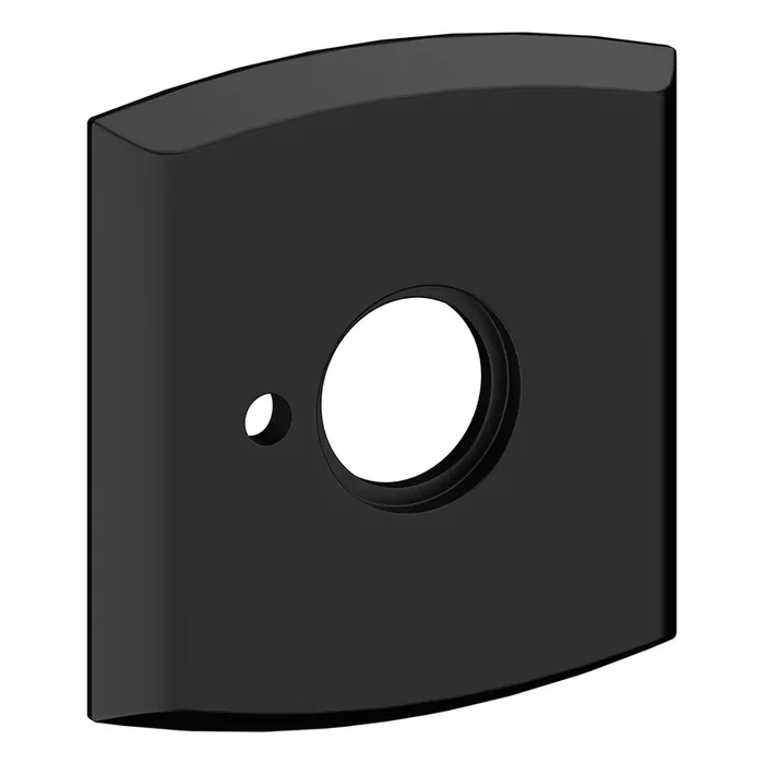3″ Soho Privacy Rose Pair Satin Black Finish – Baldwin Estate