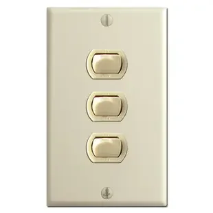 3 Despard Low Voltage Switch & Cover Set – Ivory
