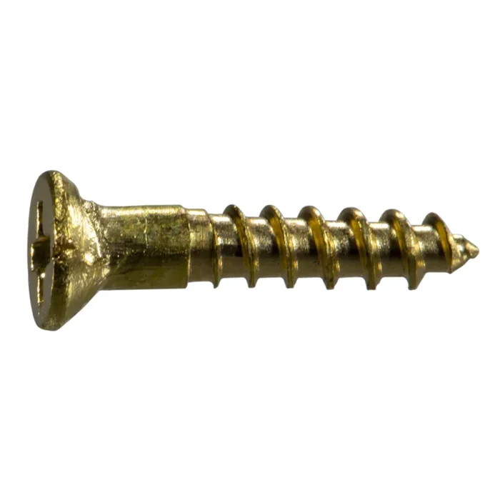 3 x 1/2″ Brass Phillips Flat Head Wood Screws
