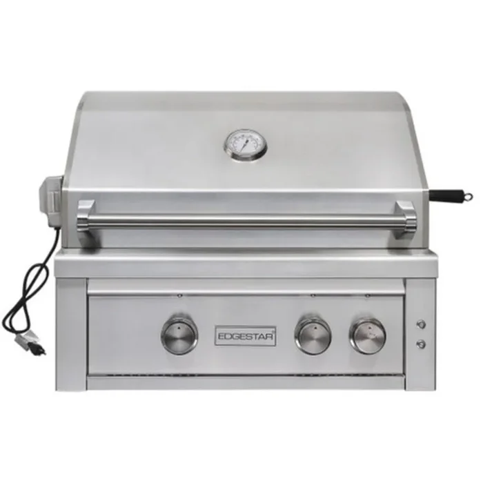 30 in. 3-Burner Natural Gas Built-in Grill – EdgeStar Stainless Steel