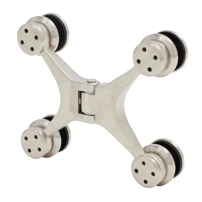 316 Brushed Stainless Sydney Series Glass-to-Glass Mount Hinge – C.R. Laurence
