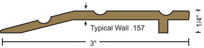 36″ Architectural Bronze Half Saddle Threshold – NGP