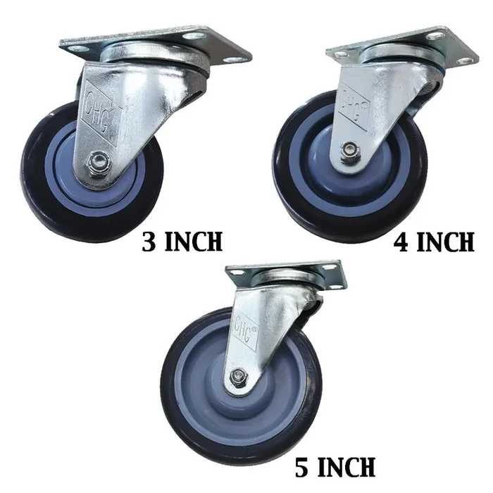 3in Dark BLUE Polyurethane Swivel by COMPONENT HARDWARE GROUP
