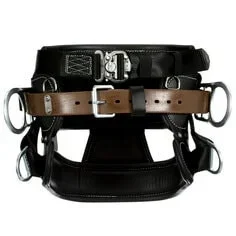 3M DBI-SALA 4D Lineman Tongue Buckle Positioning/Fall Restrict Belt – Leather – Seat – Black – D34 – 1000892