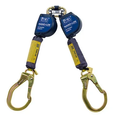 3M DBI-SALA 9 ft Nano – Lok Extended Length Twin – Leg Quick Connect Self Retracting Lifeline – Web – 3101626