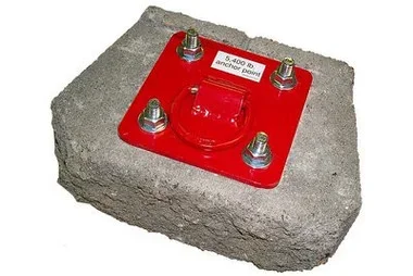 3M Protecta D-ring Plate Anchor For Concrete – with Fastener Kit – AJ720A