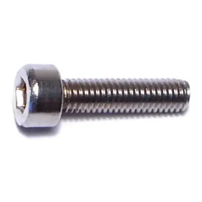 3mm-0.5 x 12mm Stainless A2-70 Steel Coarse Thread Hex Socket Cap Screws