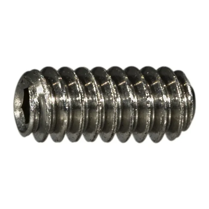 4-40 x 1/4″ 18-8 Stainless Steel Coarse Thread Hex Socket Headless Set Screws