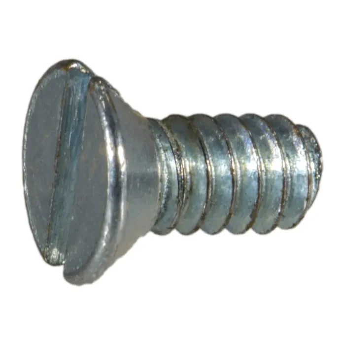 4-40 x 1/4″ Zinc Plated Steel Coarse Thread Slotted Flat Head Machine Screws