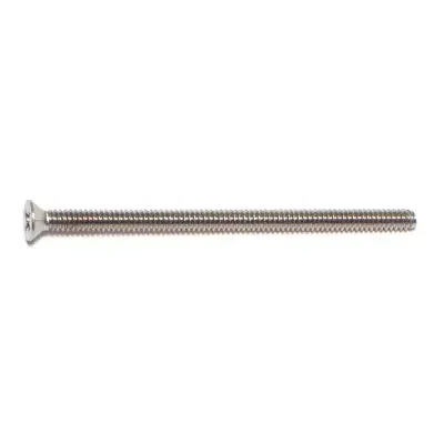4-40 x 2″ 18-8 Stainless Steel Coarse Thread Phillips Flat Head Machine Screws
