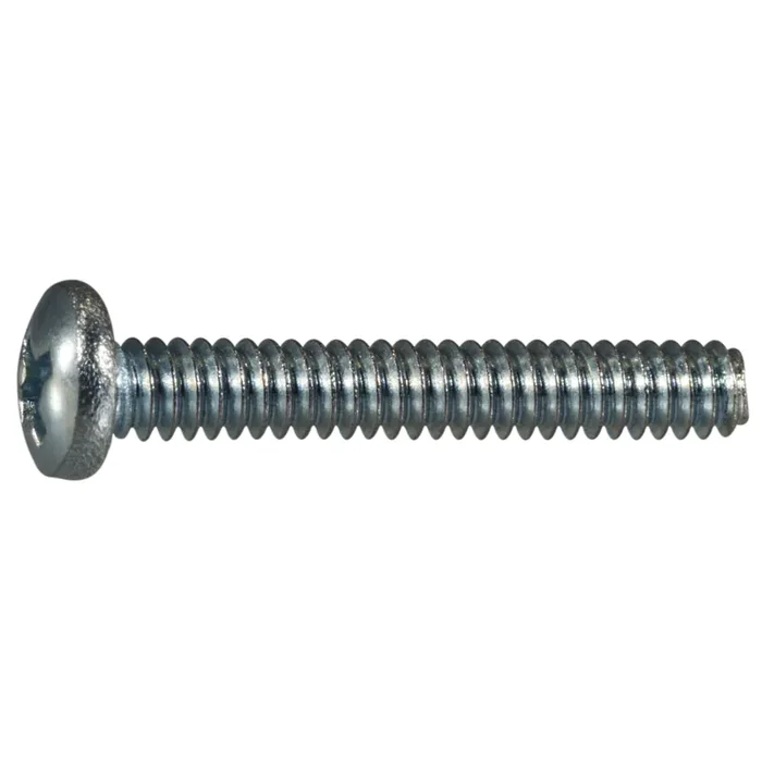 4-40 x 3/4″ Zinc Plated Steel Coarse Thread Phillips Pan Head Machine Screws