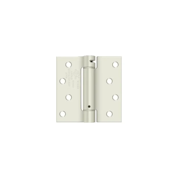 4″ x 4″ Spring Hinge, UL Listed, Prime Coat White – Deltana