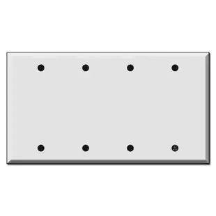 4 or Four Gang Blank Switch Plate Covers