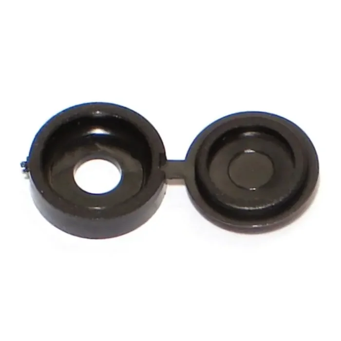 4 to 6 Black Nylon Plastic Screw Covers