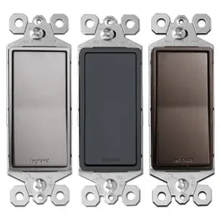4-Way Metallic Rocker Light Switches – Legrand