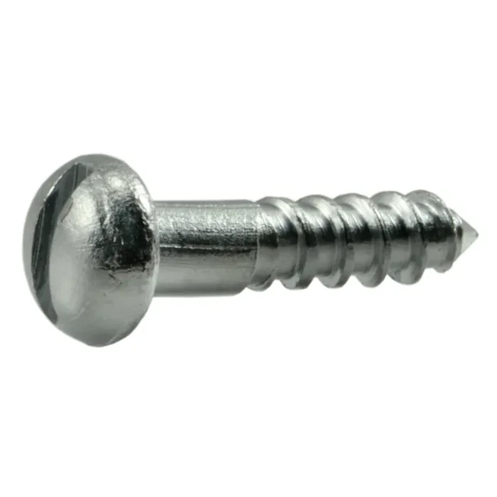 4 x 1/2″ Brass Slotted Round Head Wood Screws