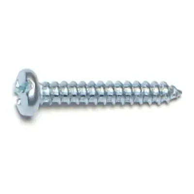 4 x 3/4″ Zinc Plated Steel Combo Pan Head Sheet Metal Screws
