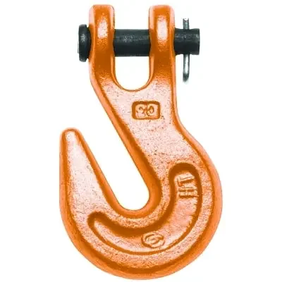 473 Series Clevis Grab Hook, 3/8 in, 7100 lb, Orange Powder Coat