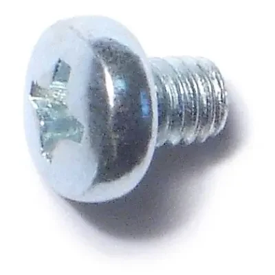4mm-0.7 x 5mm Zinc Plated Class 4.8 Steel Coarse Thread Phillips Pan Head Machine Screws