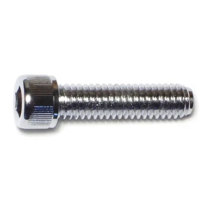 5/16″-18 x 1-1/4″ Chrome Plated Grade 8 Steel Coarse Thread Knurled Socket Cap Screws