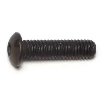 5/16″-18 x 1-1/4″ Plain Steel Coarse Thread Button Head Socket Cap Screws