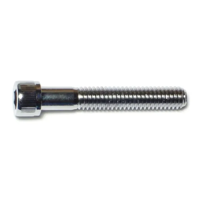 5/16″-18 x 1-3/4″ Chrome Plated Grade 8 Steel Coarse Thread Knurled Socket Cap Screws