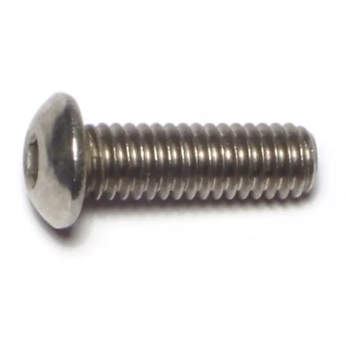 5/16″-18 x 1″ 18-8 Stainless Steel Coarse Thread Button Head Socket Cap Screws