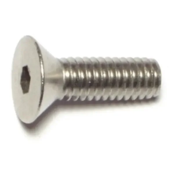 5/16″-18 x 1″ 18-8 Stainless Steel Coarse Thread Flat Head Socket Cap Screws